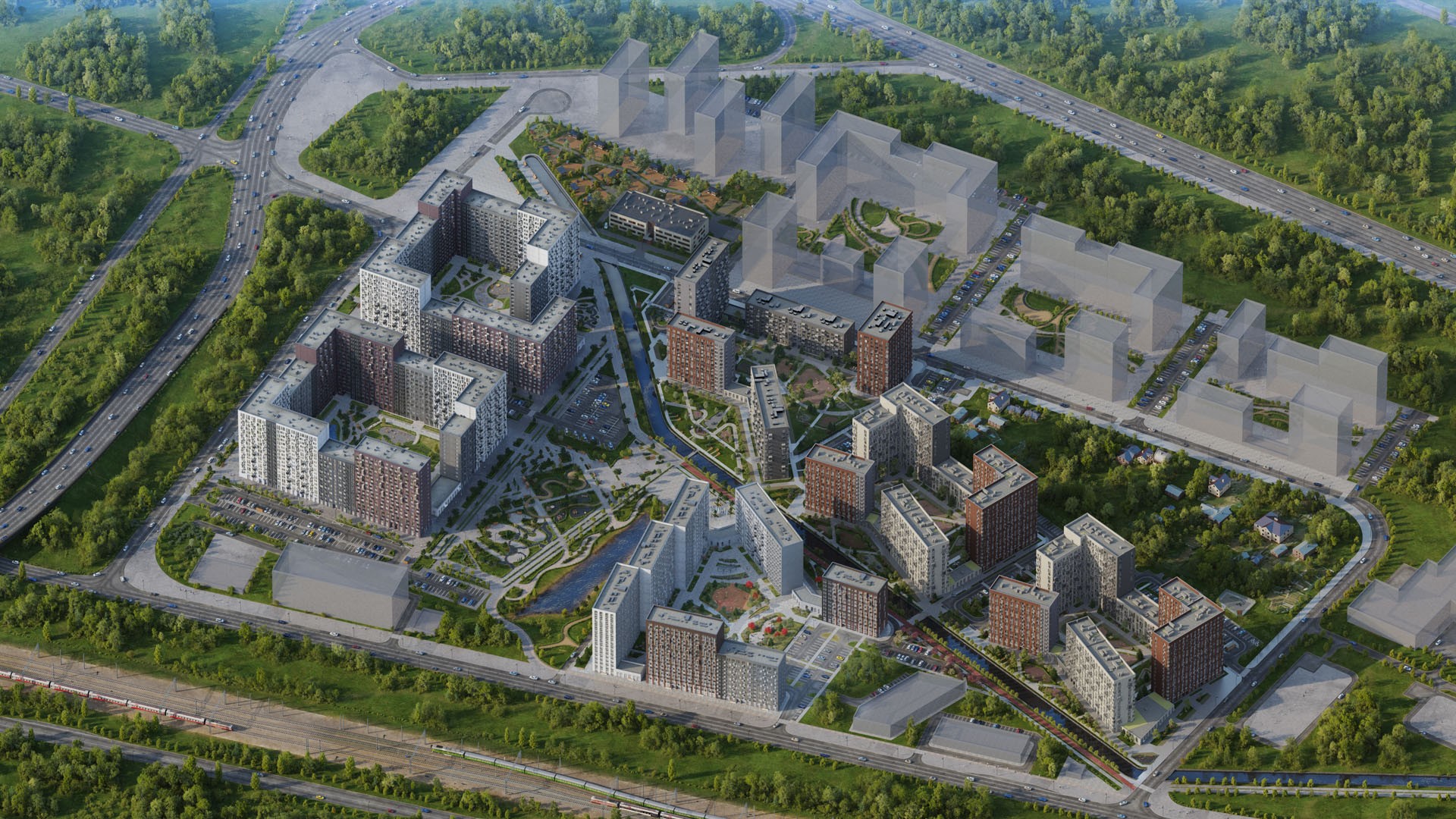 General plan of the Молжаниново residential complex