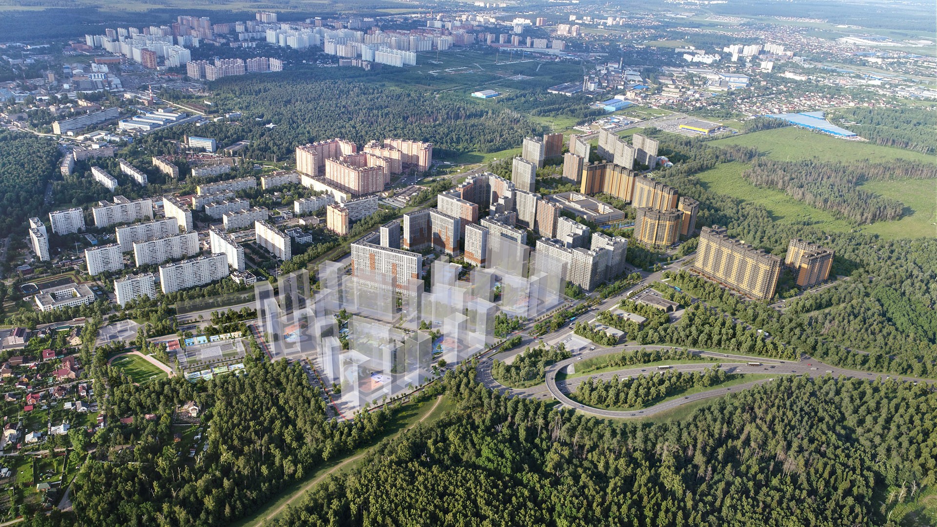 Генеральный план ЖК Новоград Павлино