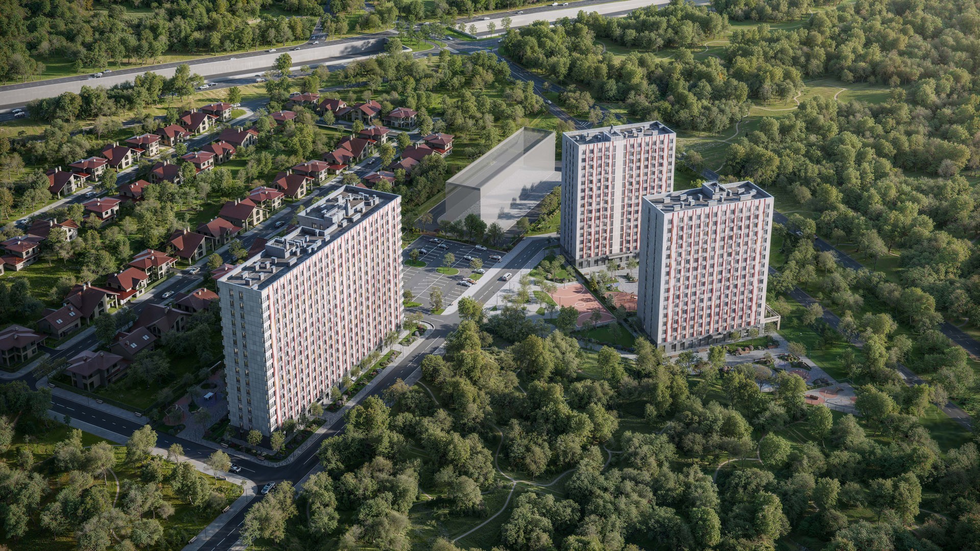 General plan of the Ольховый Квартал residential complex