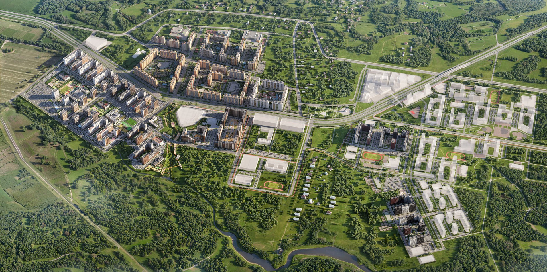 Генеральный план ЖК Пригород Лесное