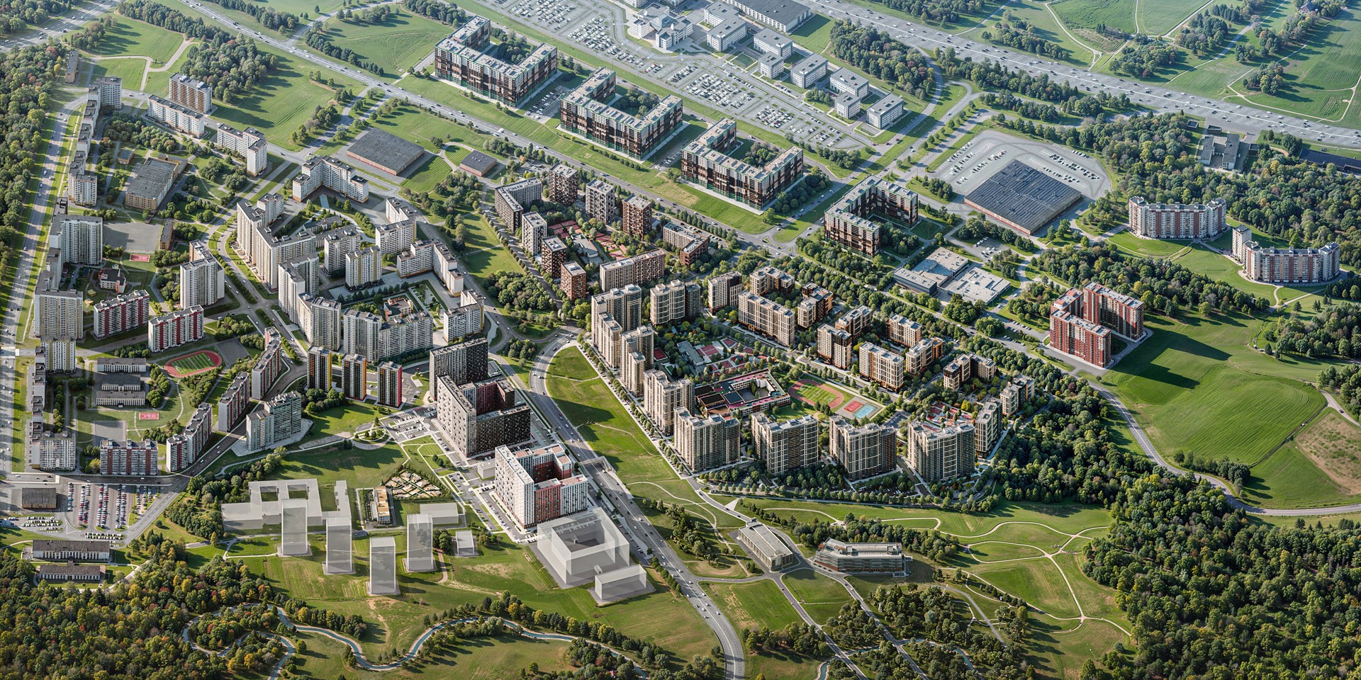 General plan of the Большое Путилково residential complex