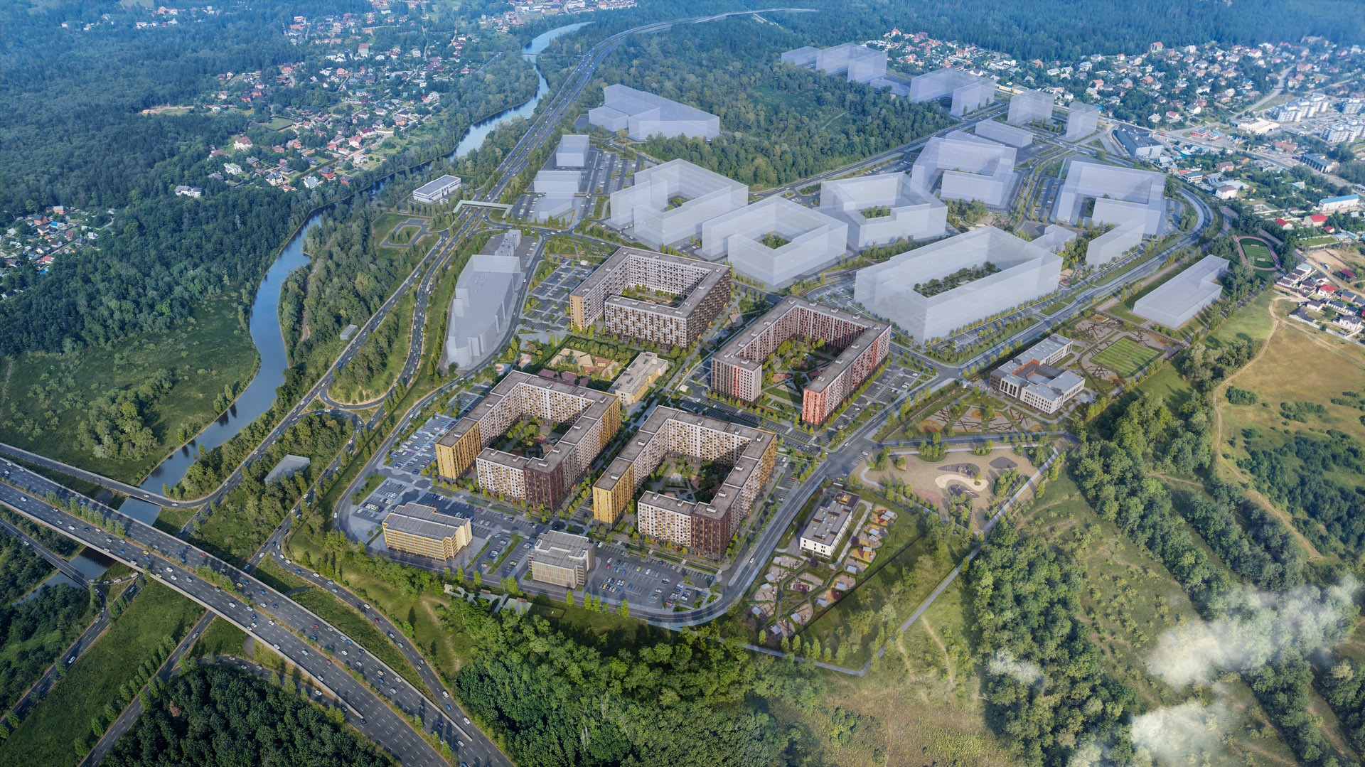 Генеральный план ЖК Пятницкие Луга