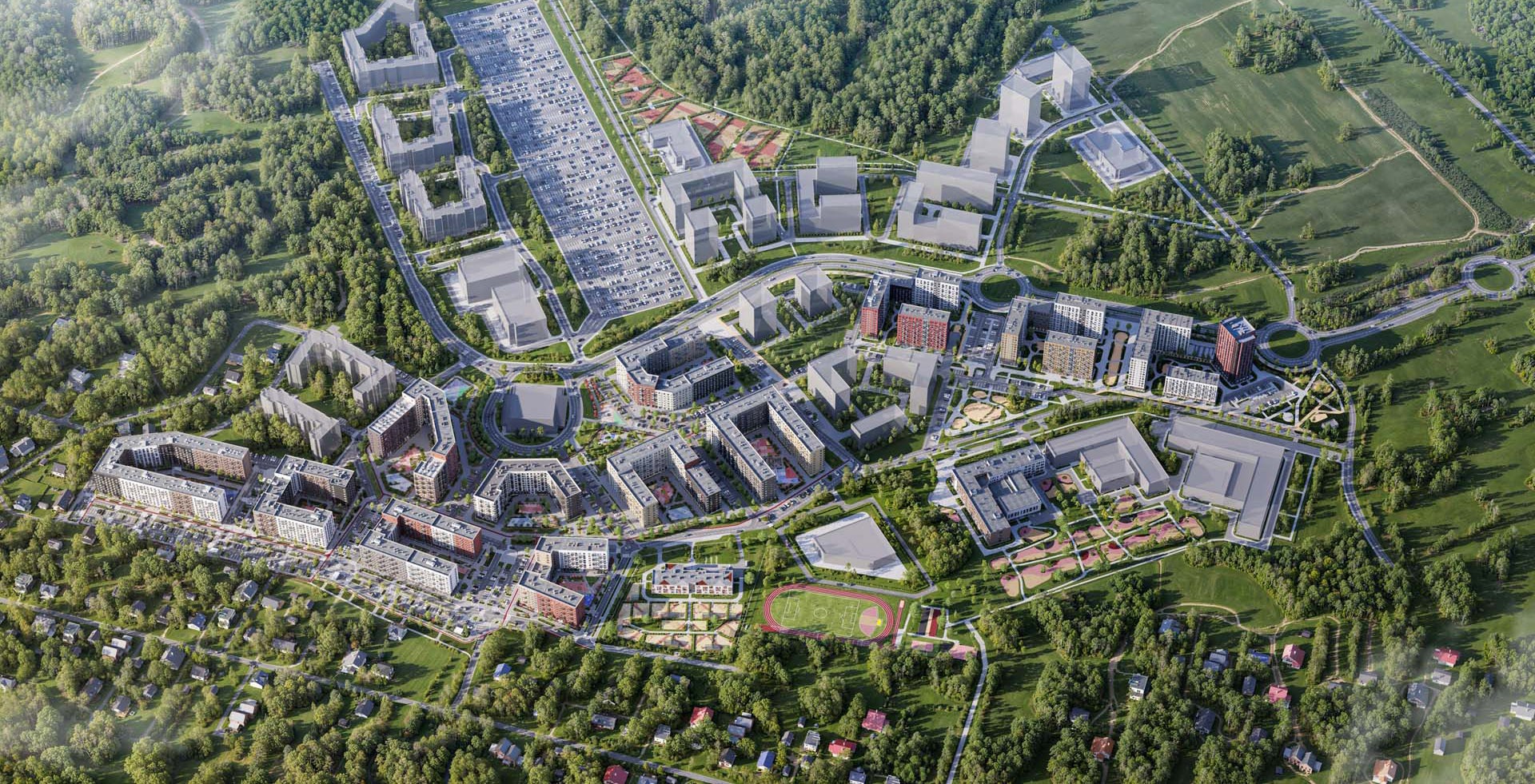 General plan of the Рублевский Квартал residential complex