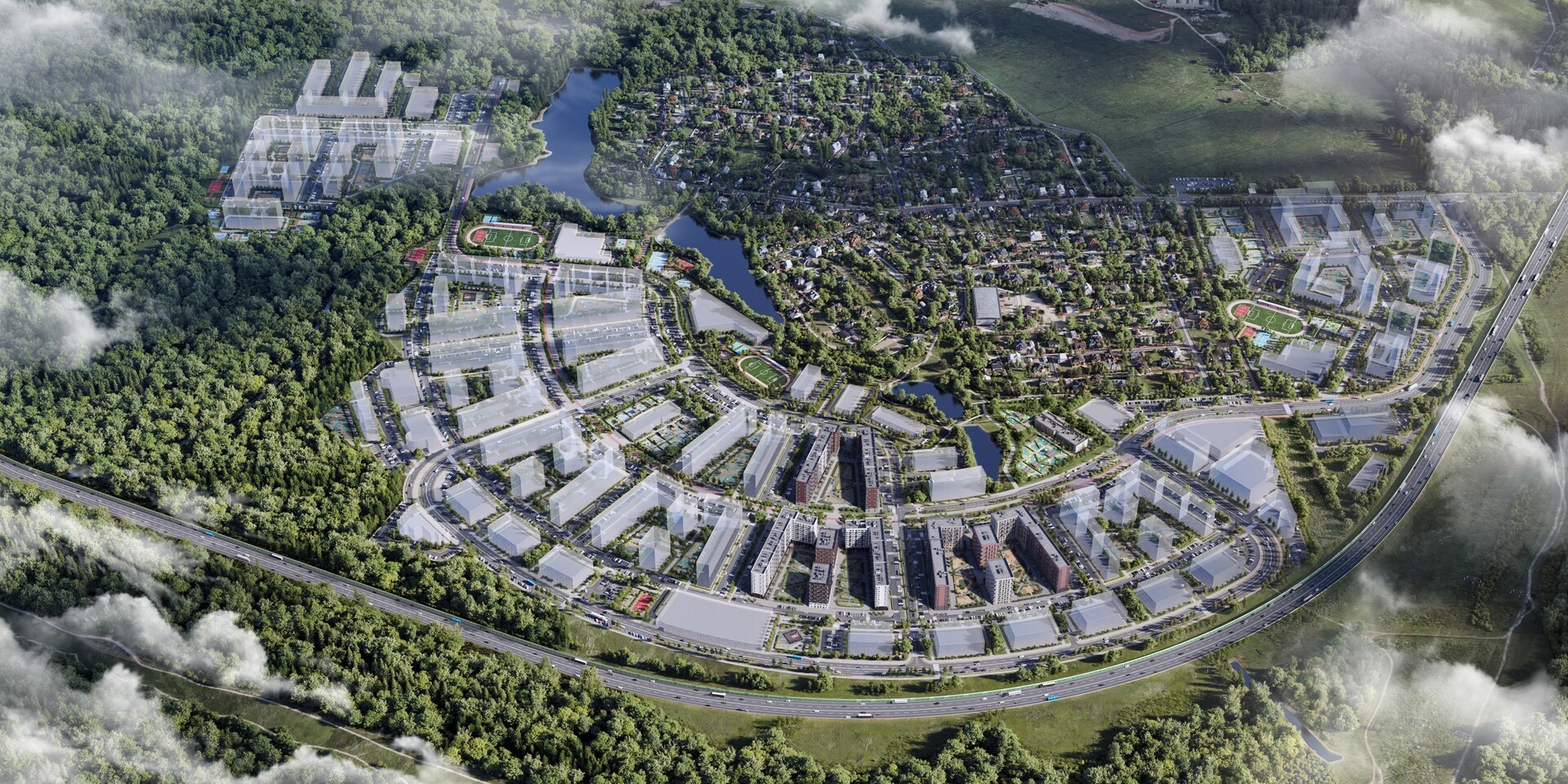 Генеральный план ЖК Богдановский Лес